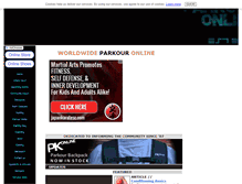 Tablet Screenshot of parkour-online.com